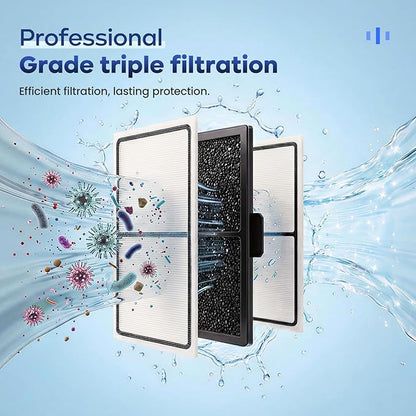 12-Pack EF-S Replacement Filter Cartridges for BF5 BettaFlo Aquarium, Professional Triple Filtration to Keep Water Crystal Clear & Fish Healthy, High-Density Activated Carbon Refills for Fish Tank