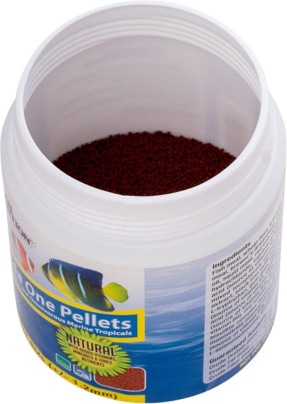 Ocean Nutrition Fish Food - Tropical Fish Food, Soft Moist Sinking Pellets, High Protein(41%) Guppy Fish Food, Fish Food Flakes Alternative, 7 oz (200 g), Small Pellet