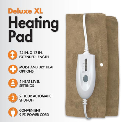Veridian Healthcare TheraCare Deluxe XL Moist or Dry Heating Pad