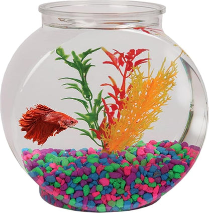 Koller Products 1-Gallon Fish Bowl, Impact-Resistant Plastic