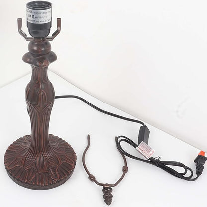 Bieye B11407 Antique Metal Table Lamp Base (Brown, 6" Wx19.5 H)