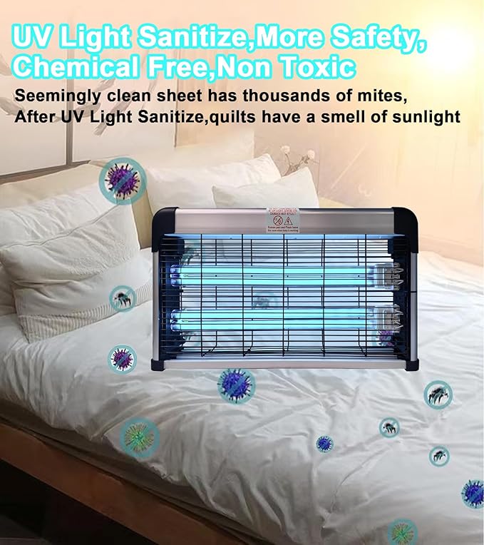 UV Light Sanitizer with Ozone 76 Watts, UVC Disinfection Lamp w/Remote Control