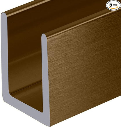 Brixwell SDCD38BBRZ-CCP24-XCP5 Brushed Bronze 3/8" Fixed Panel Shower Door Deep