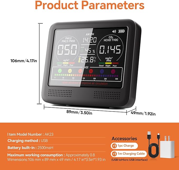 16-in-1 Indoor Air Quality Monitor