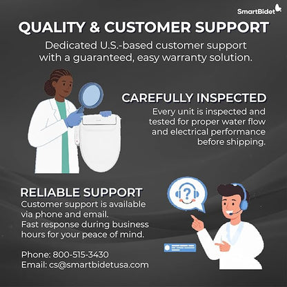 SmartBidet® SB-2000WR Electric Smart Bidet Toilet Seat