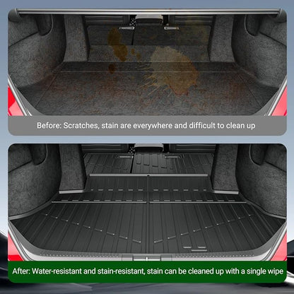 xipoqix Cargo Mat Backrest Mat Compatible with 2025 2026 Toyota Camry TPE Cargo Liner Back Seat Protector Replacement for 2025 2026 Toyota Camry Accessories (Trunk Mat+Backrest Mats)