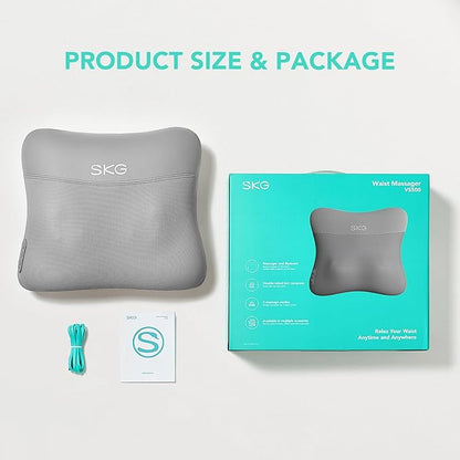SKG Cordless Back Massager for Pain Relief Deep Tissue 4D Back and Neck Massager