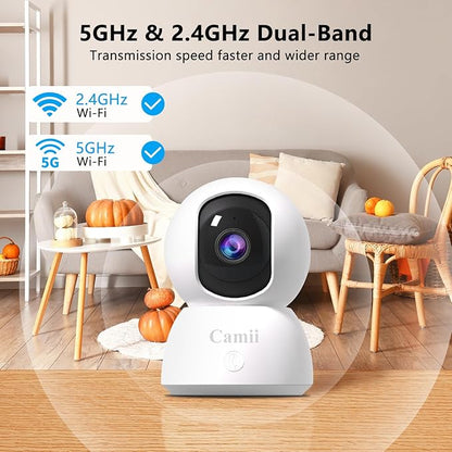 2K Pet Camera Indoor, 5G/ 2.4G Indoor Cameras