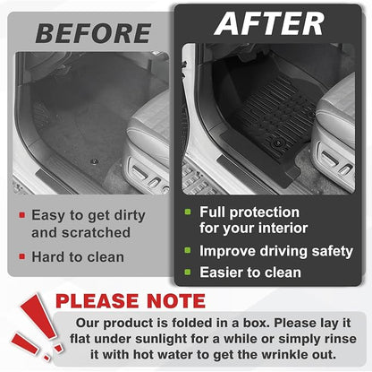 TripleAliners Fit for Toyota 2025 2026 4Runner Accessories Floor Mats All Weather Liners Custom Fit TPE Heavy-Duty 1st&2nd Row Waterproof Anti-Slip Floor Liners (Only for 5 Seats) Not for Hybrid Model