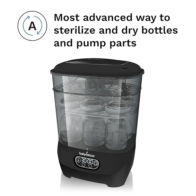 Baby Brezza Bottle Sterilizer and Dryer Advanced – 33% Faster