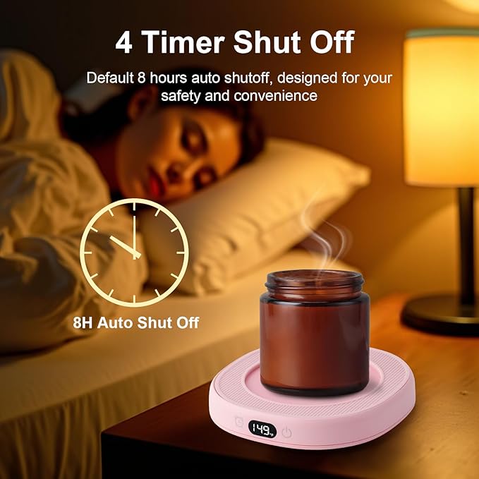 Bsigo Smart Coffee Mug Warmer & Cute Cat Mug Set, Coffee Beverage Cup Warmer