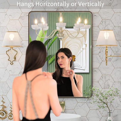 LOAAO 20”X30” Bronze Bathroom Mirrors