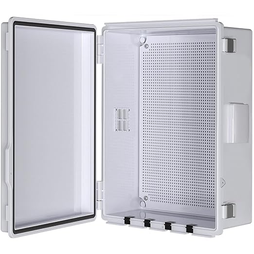 Electrical Junction Box, Ventilated Design, Cable Grommets, Indoor/Outdoor Use