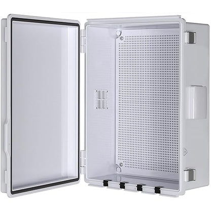 ABS Electrical Junction Box, Ventilated Design, Cable Grommets, IP65 Waterproof