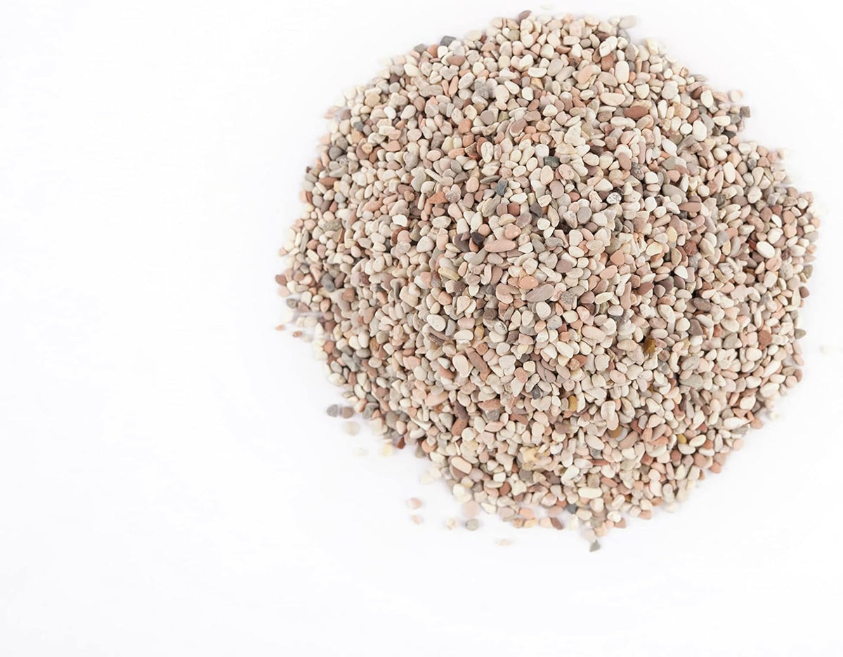 LANDEN Betanu Aquascape Sand for Aquarium Landscape 2L(7lbs), Aquarium Natural Cosmetic Gravel, Gravel for Indoor Plants, Fish Tank Decorative Sand, Light Colored Gravel, 2-3mm