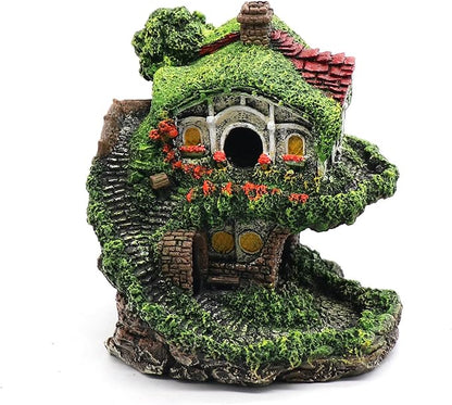 relaqcc Aquarium Decor Hideaway Cave, Betta Fish Tank House Accessories for Amphibians, Goldfish, Shrimp, Conch