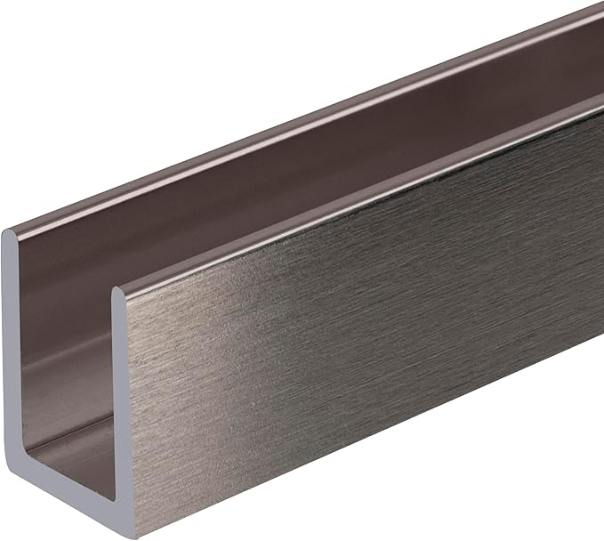 Brixwell SDCD3812BN-XCP25 Brushed Nickel Frameless Shower Door Aluminum Deep