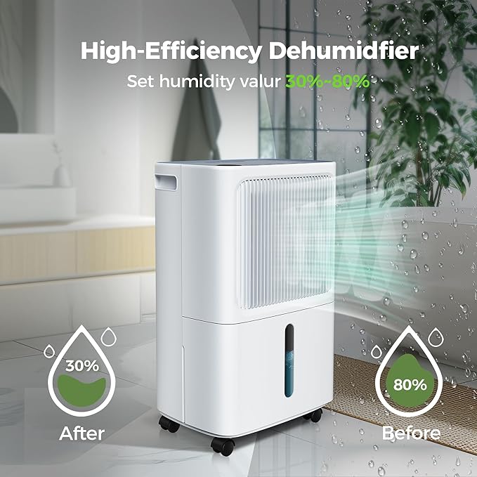2, 500 Sq.Ft Dehumidifier for Basement