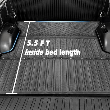 Compatible for 2022-2025 Toyota Tundra Truck Bed Mat & Tailgate Mat All Weather Protector Accessories for 2022 2023 2024 2025 Toyota Tundra 5.5ft Truck Bed Mat Tailgate Mat