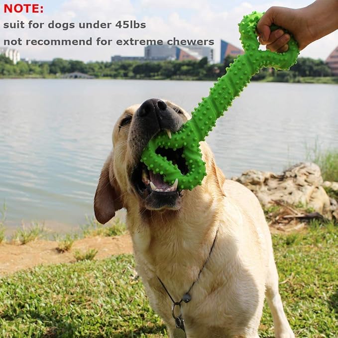 Durable Dog Chew Toys 13 Inch Bone Shape Extra Large Dog Toys with Convex Design Strong Tug Toy for Aggressive Chewers Medium and Large Dogs Tooth Cleaning