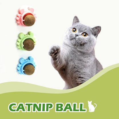 Catnip Balls Catnip Ball Toys Including 4 Pieces Suitable for All Breeds of Cats Relieve Anxiety