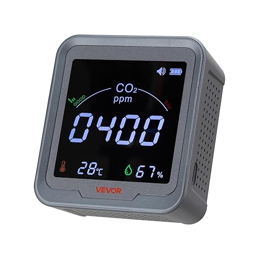 VEVOR Carbon Dioxide Monitor, CO2 Controller