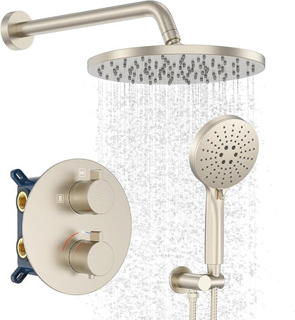 Iriber Thermostatic Shower System Wall Mount
