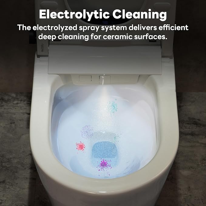 Casta Diva Smart Toilet with Bidet Built in, Auto Open Close, Foot Sensor