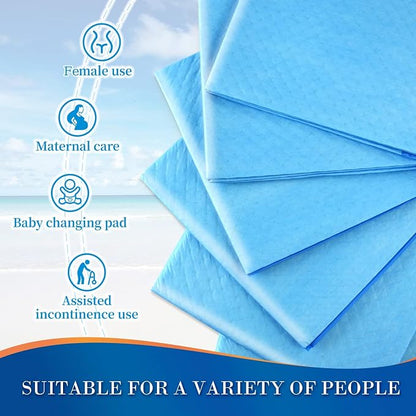 100 Count Disposable Beds Pads,23"x36" Waterproof Adults Incontinence Chucks Underpads,Absorbent Leakproof Pee Pads for Kids,Elderly,Extra Large Dog Puppy Training Pad,Baby Changing Liner