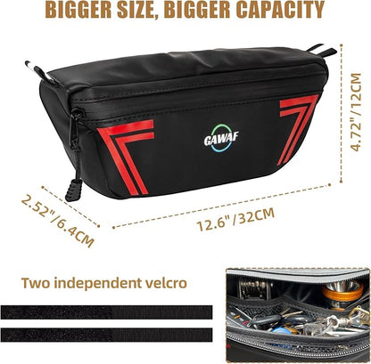 Upgrade Motorcycle Handlebar Bag, Universal Waterproof Motorcycle Tool Bag, Bicycle Front Storage Bag Fit for SURRON LIGHT BEE X, S X160, X260, Talaria Sting Segway Electric Dirt Bike