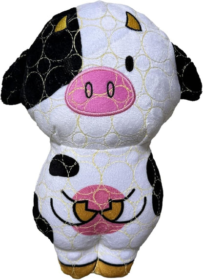 Bite Force -Durable & Strong Dog Toy Cow with Squeaker, Kevlar-Reinforced for Aggressive Chewers for Small Medium Large Dogs - Green.