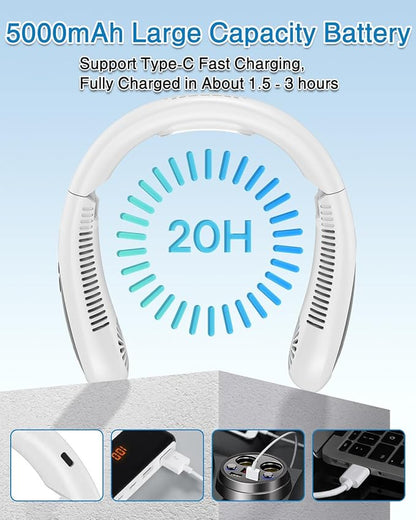 GAITIR Neck Air Conditioner, Portable Neck Fan