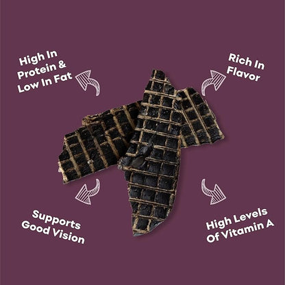 Skona PetFood Beef Liver Jerky Dog & Cat Treats, Single-Ingredient, High Protein Training Snacks, Natural & Healthy, USA Made, Supports Digestion, Energy & Shiny Coat, Rich in Nutrients, 4oz