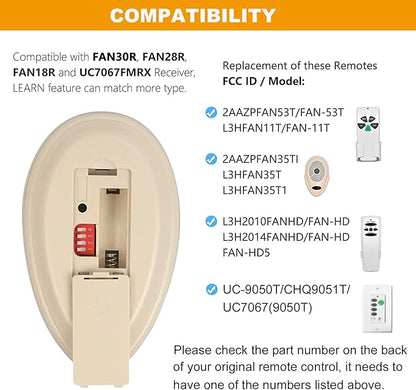 Universal Ceiling Fan Remote Control Kit Replacement