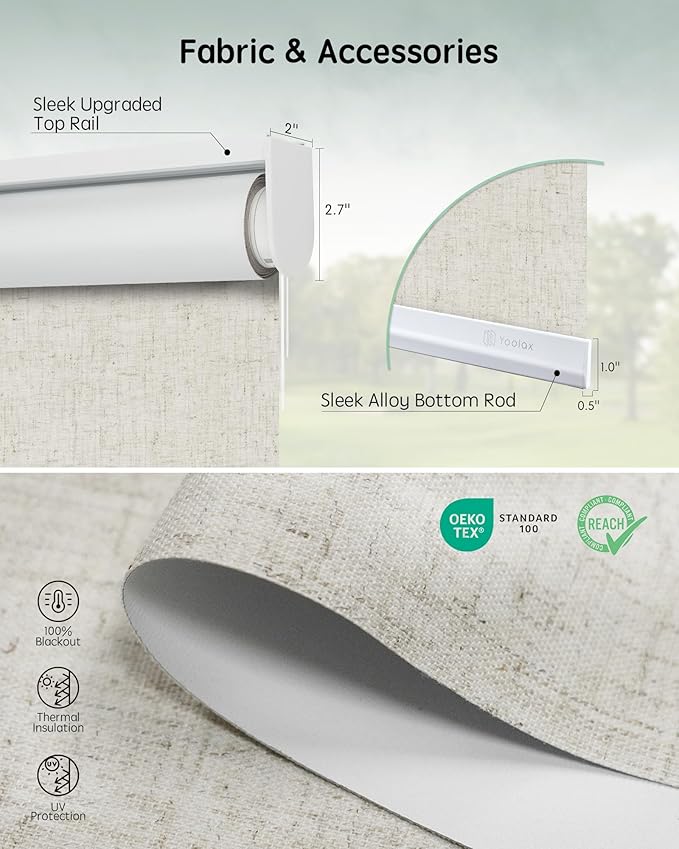 Yoolax Motorized Roller Shades, Compatible
