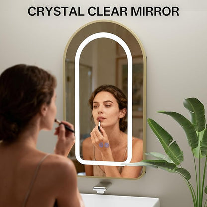 LED Arched Bathroom Medicine Cabinet