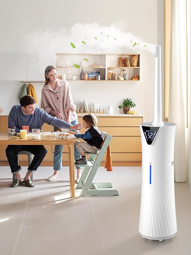 MONISEN 17L/4.5Gal Humidifier Large Room, Smart Quiet Ultrasonic Cool Mist