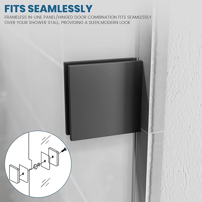 Bathroom Shower Glass Door 24 * 62"