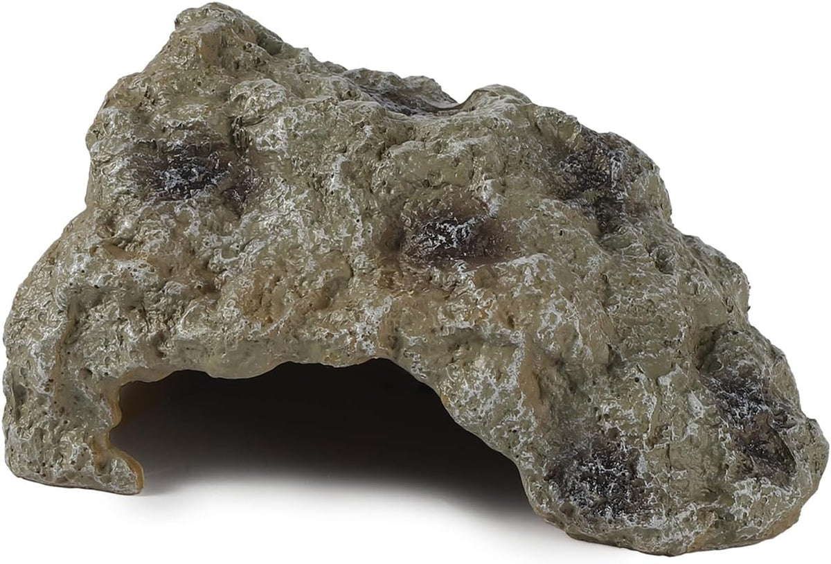 IBWell Resin Leopard Gecko Hide, True to Nature Reptile Rock for Bearded Dragon Hideout Snake Hides for Ball Pythons, Tortoise House Terrarium DÉCor - Small