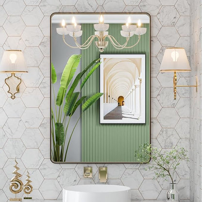 LOAAO 24”X32” Bronze Bathroom Mirrors