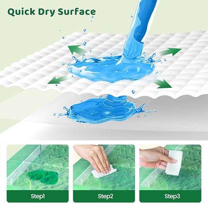 Puppy Pads XL 280 Count - 28"x34" with Adhesive Tabs | Extra Large Pee Pads for Dogs Training Pad Super Absorbent, 6-Layer Leak-Bamboo Patterns Dog Pads
