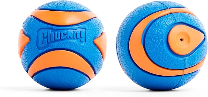 Chuckit! Ultra Squeaker Ball Dog Toy, Small (2 Inch) 2 Pack for Small Breeds