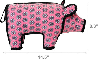 TUFFY® 2 Pack Pig Sheep Large Ultra Durable Plush Dog Toys | Multiple Layers & Reinforced Seams , Washable and Floats , Original Construction