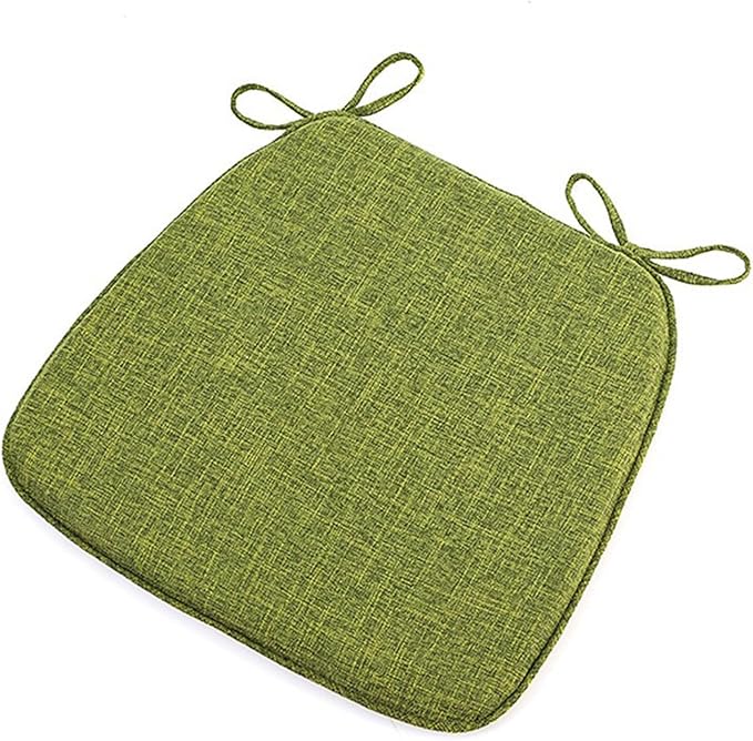 Chair Pads with Ties 18x17, Memory Foam Kitchen Chair Cushions with Ties 18 Inch, Non Slip Chair Pads for Dining Chairs Set of 2 4 6, Seat Cushions Covers Washable and Removable with Zipper,B,4