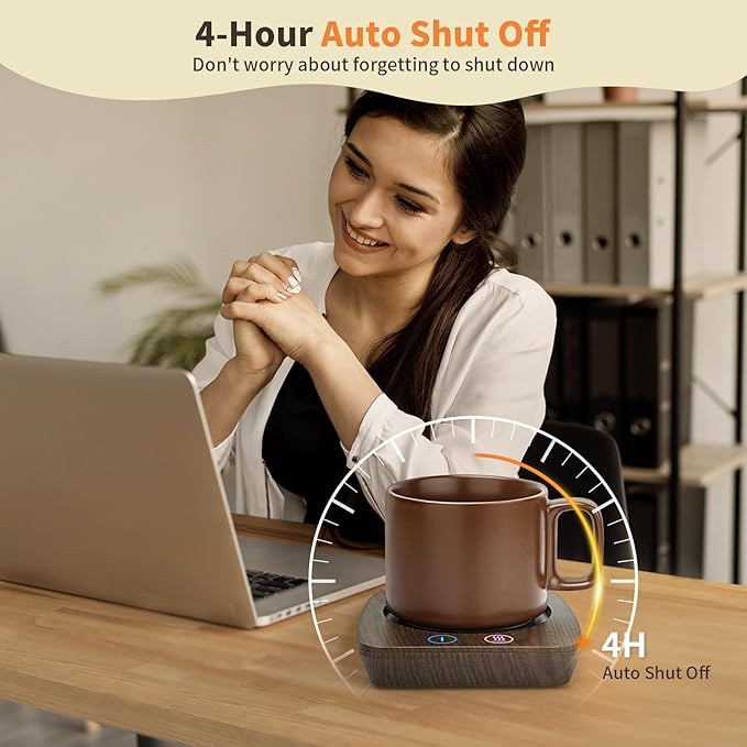 VOBAGA Coffee Mug Warmer & Mug Set, Coffee Cup Warmer