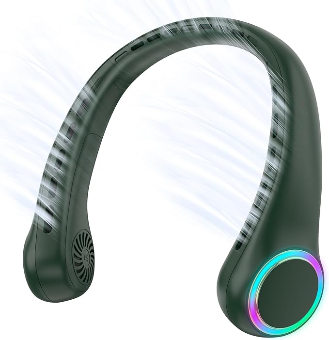 Neck fan, Portable Fan with 5-17H Lifespan, 4000mAh Neck fan air conditioner