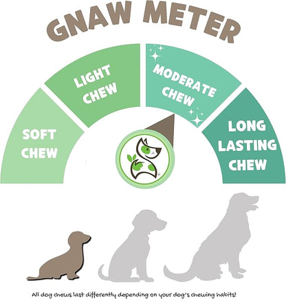 Nature Gnaws Bully Stick Bites for Small Dogs 2-4" (8oz) - Long Lasting for Light Chewers and Puppies - Natural Beef Dog Chew Treats - Rawhide Free