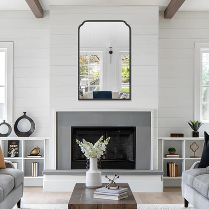 24X36 Inch Black Bathroom Mirror