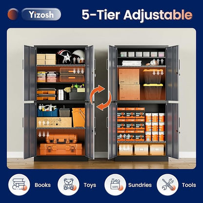 Yizosh Metal Storage Locking Cabinet