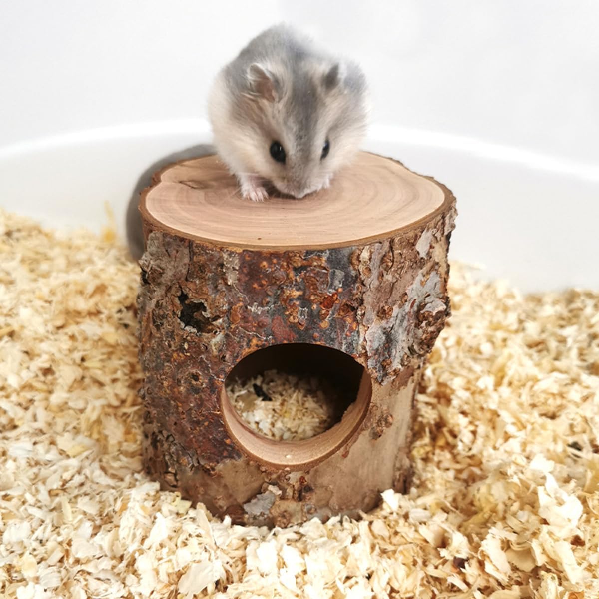 Habitat House Hideout for Hamster Mice, Gerbils Mouse and Other Small Size Animal Pets